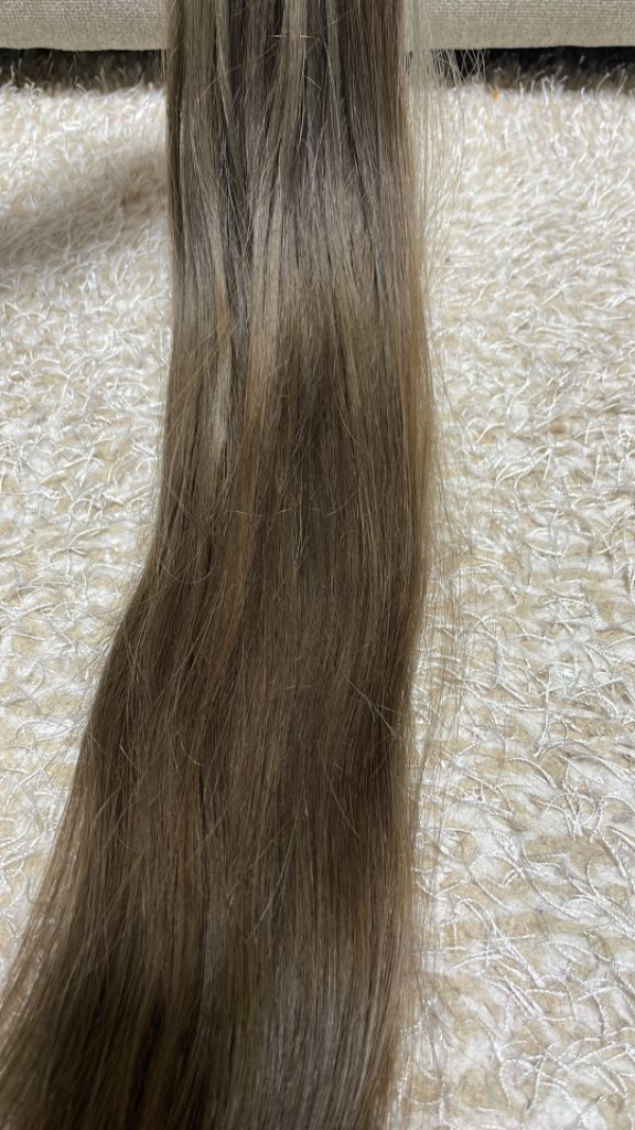 붙임머리20인치 인모--1