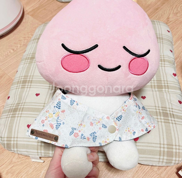 [새상품] 강아지 양면 목도리 장식--1