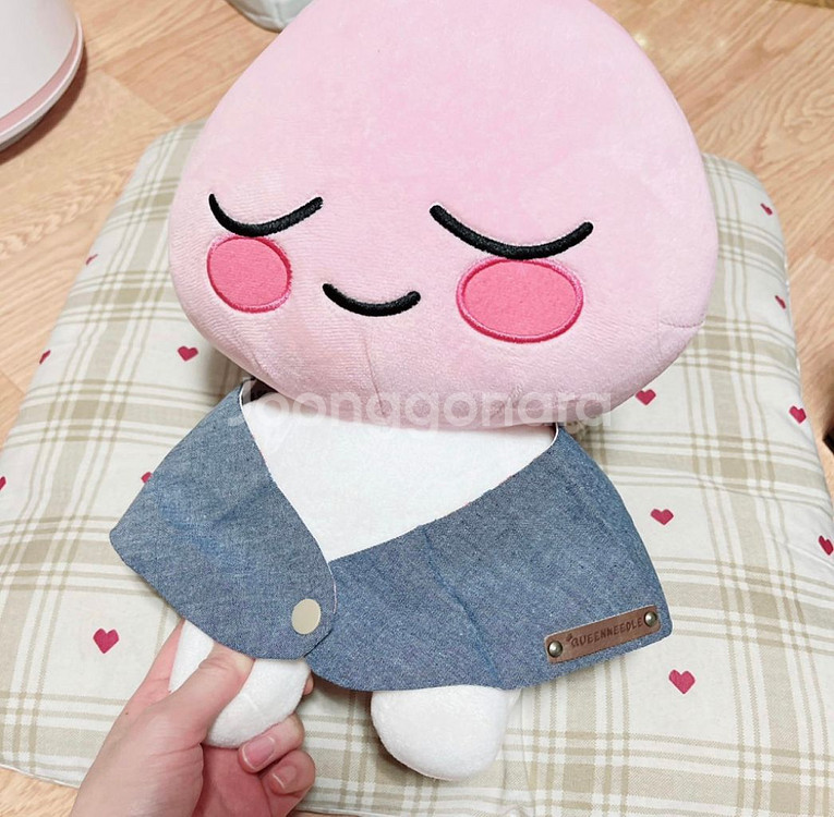 [새상품] 강아지 양면 목도리 장식--0