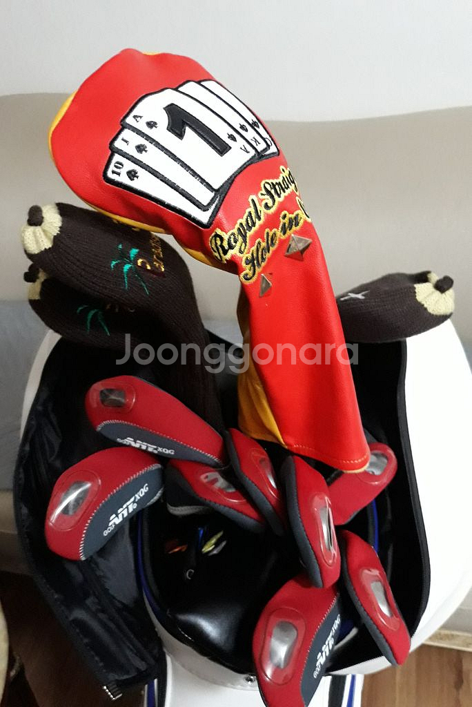 여성 잭시오골프채풀세트 잭시오 캐디백 보스톤백 가방2개--1