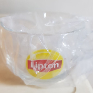 립톤 유리컵 컵
