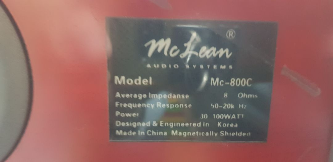 mc lean speaker mc-800--4