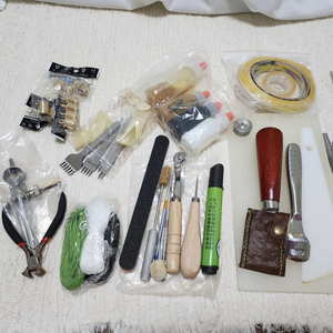 가죽공예 도구 일괄