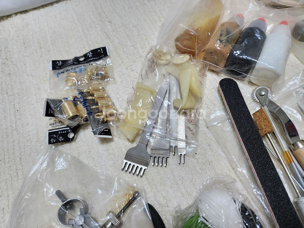 가죽공예 도구 일괄--4