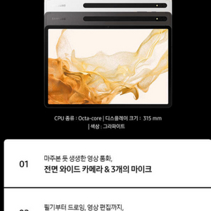 갤럭시탭s8+ wifi 256g 그라파이트 팝니다