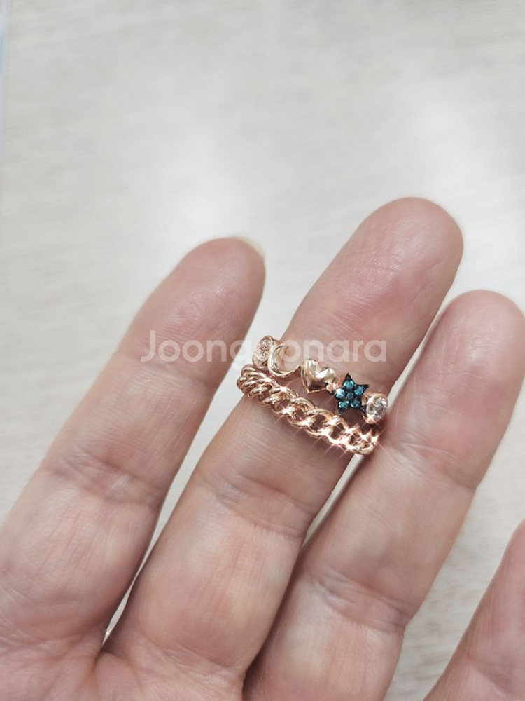14k 로즈골드 시선강탈 반지--1