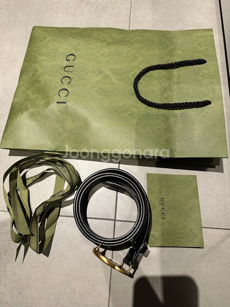 구찌 GUCCI 정품 GG로고 벨트(91.5~101.5--1