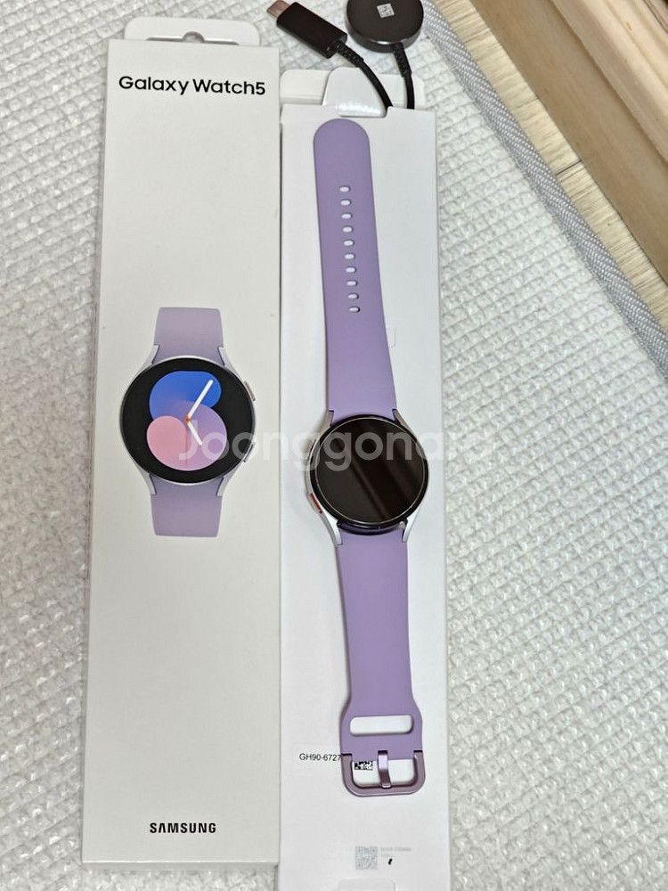 삼성 갤럭시워치5 실버 블루투스 40mm 급처--6