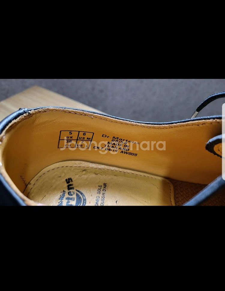 닥터마틴 3989 무광블랙 uk5 245 싸이즈--2