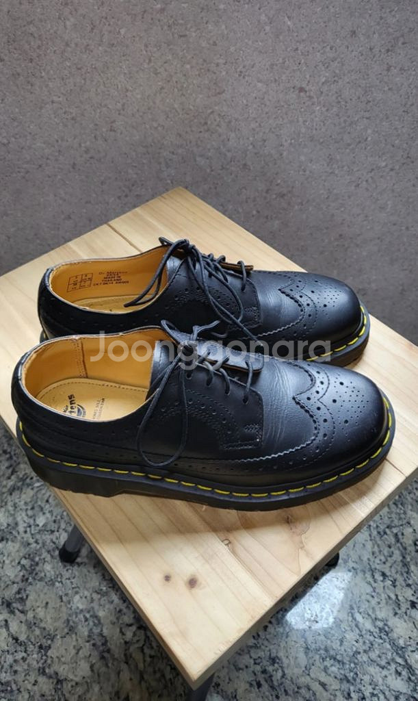 닥터마틴 3989 무광블랙 uk5 245 싸이즈--1