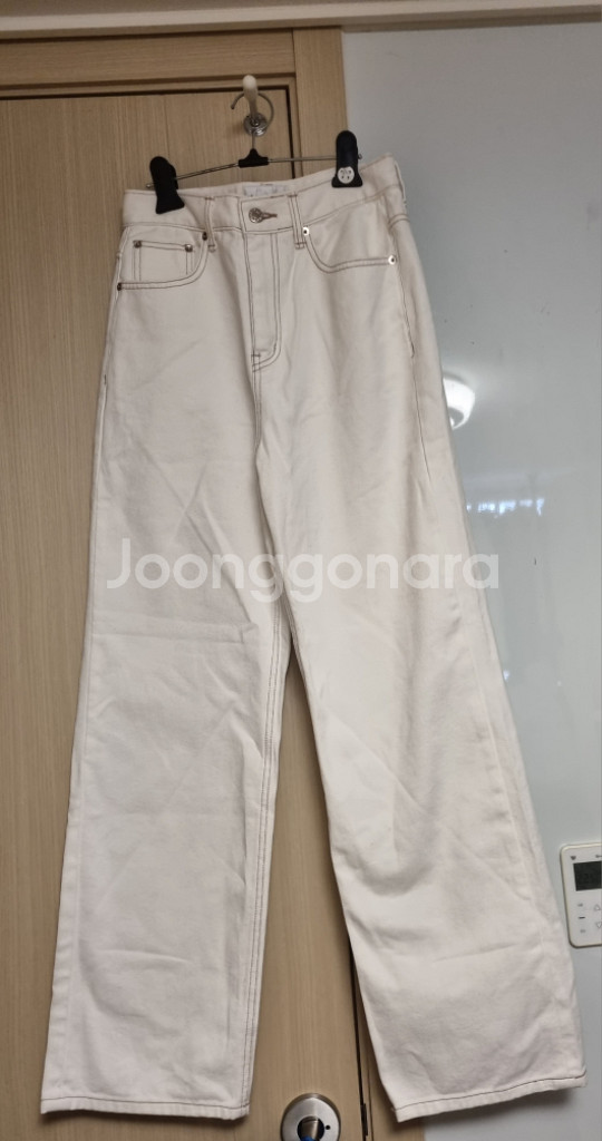 키르시 와이드 팬츠 (아이보리, 데님 긴바지)--0