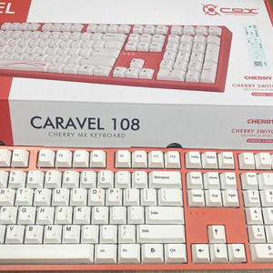 콕스 caravel 108 체리 저소음 적축 키보드