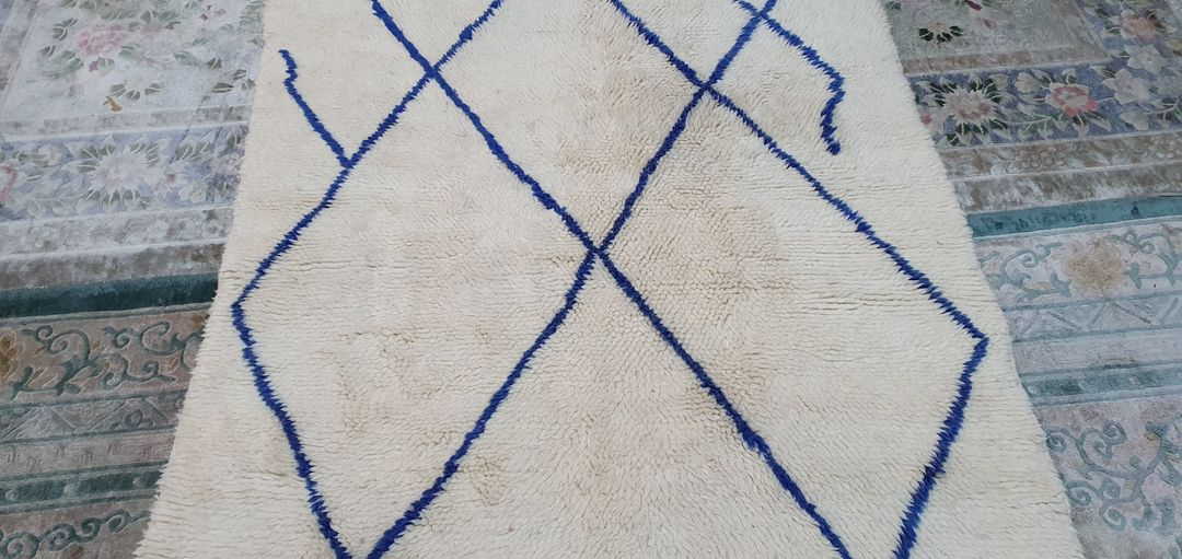 모로칸 핸드메이드 양털 카페트 - MO114 ---1