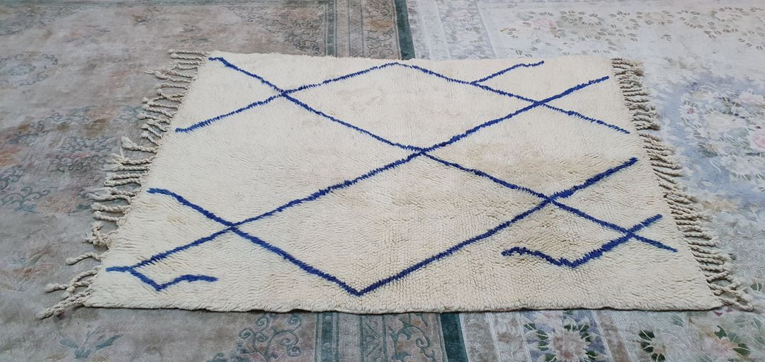 모로칸 핸드메이드 양털 카페트 - MO114 ---2