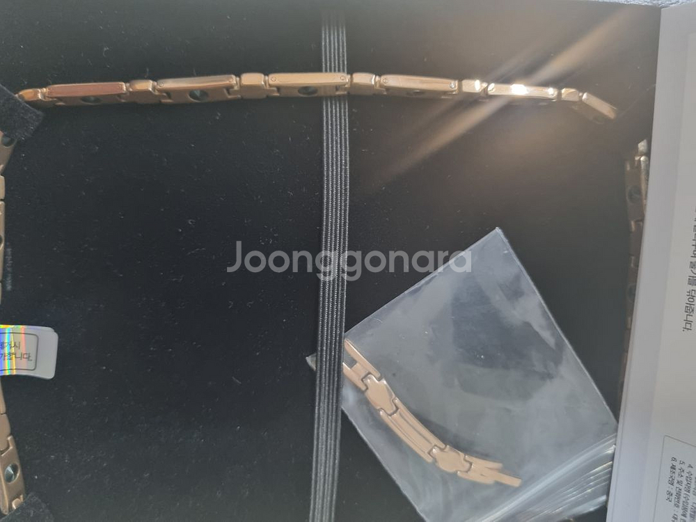 뫼비우스 정품 미사용새제품.게르마늄목걸이 골드--4