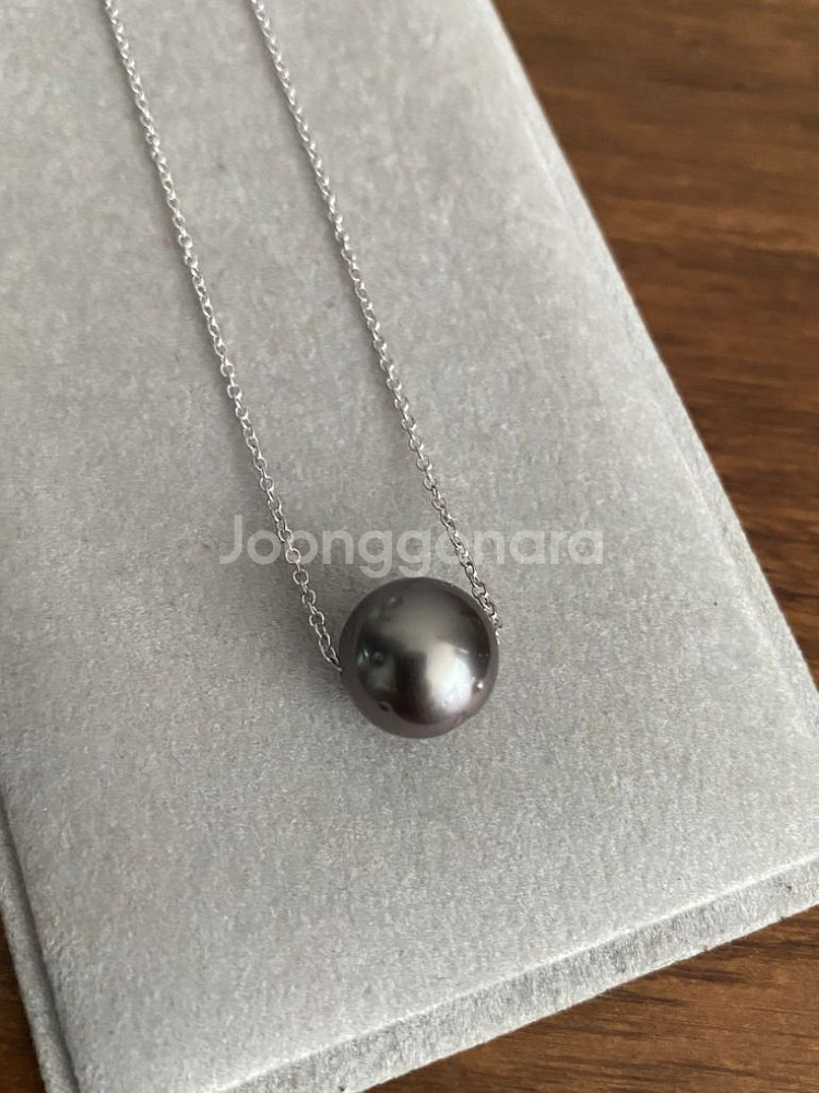 천연 흑진주 목걸이(14K)--2