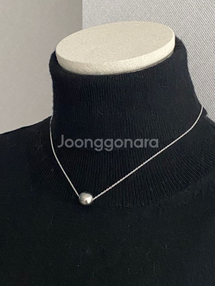 천연 흑진주 목걸이(14K)--8