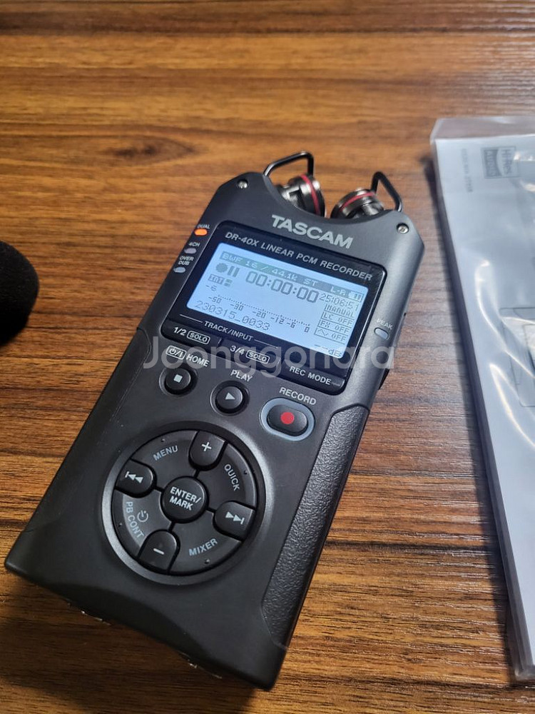 타스캠 DR-40x TASCAM 유튜브 마이크 asmr--5