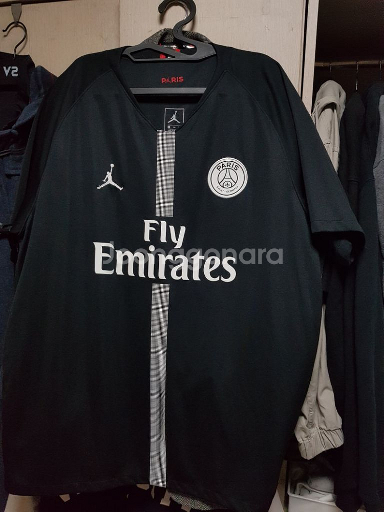 18-19 조던 파리생제르망 블랙 네이마르 유니폼--1