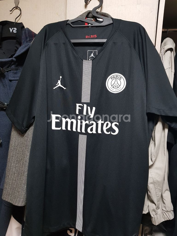 18-19 조던 파리생제르망 블랙 네이마르 유니폼--2