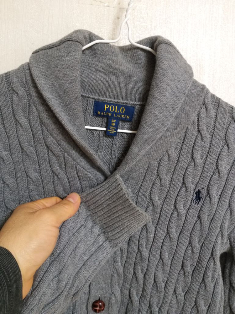 남주니어 폴로랄프로렌 꽈베기 클래식 면가디건(8.130--2