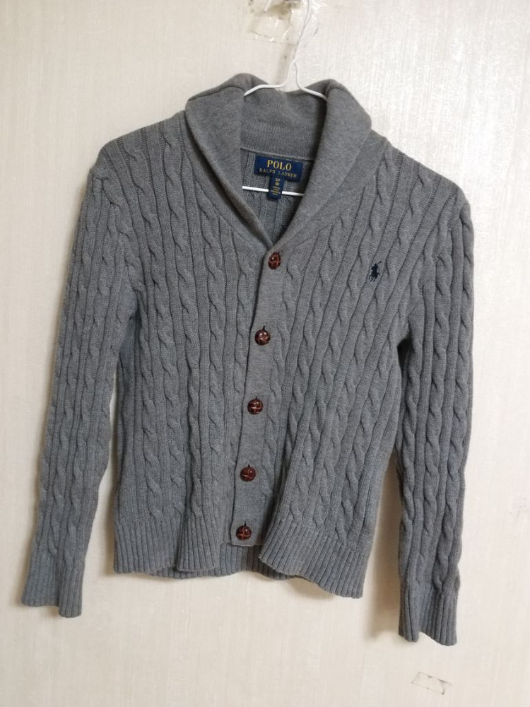 남주니어 폴로랄프로렌 꽈베기 클래식 면가디건(8.130--6