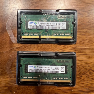 노트북용 삼성 DDR3 2GB PC3-10600