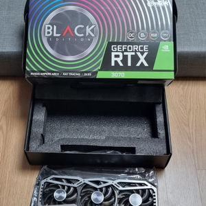 이엠텍 블랙에디션 rtx 3070 정식센터점검서멀 완료