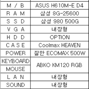 컴퓨터 세트