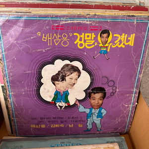 빈티지 골동품 LP) 배삼용 정말 웃겼네