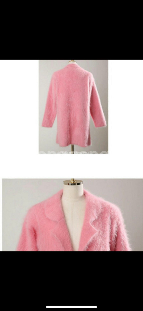 거의새것*핑크앙고라 가디건 자켓(무배--1