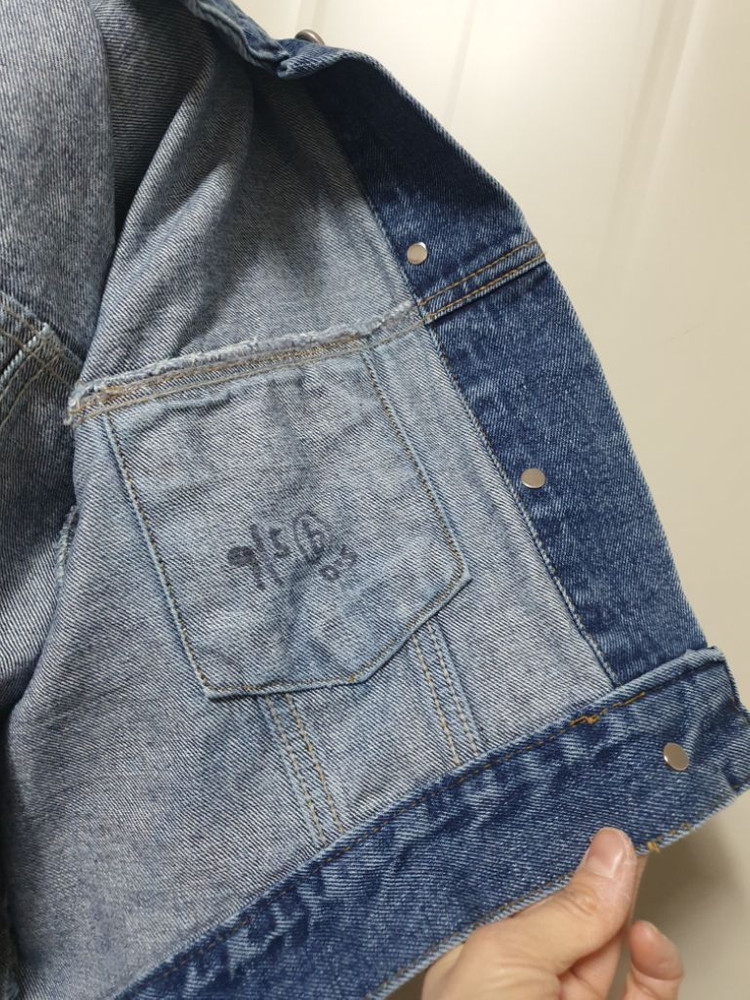특가새)언발 크롭 청자켓.데님.오버핏 이미지