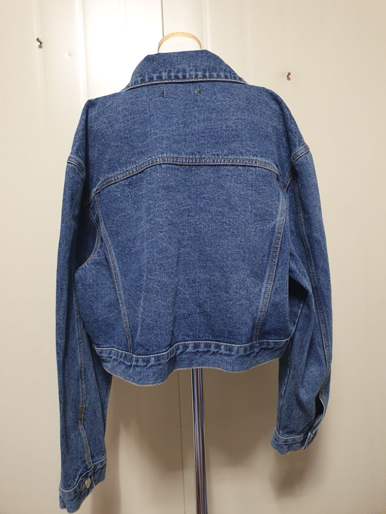 특가새)언발 크롭 청자켓.데님.오버핏 이미지