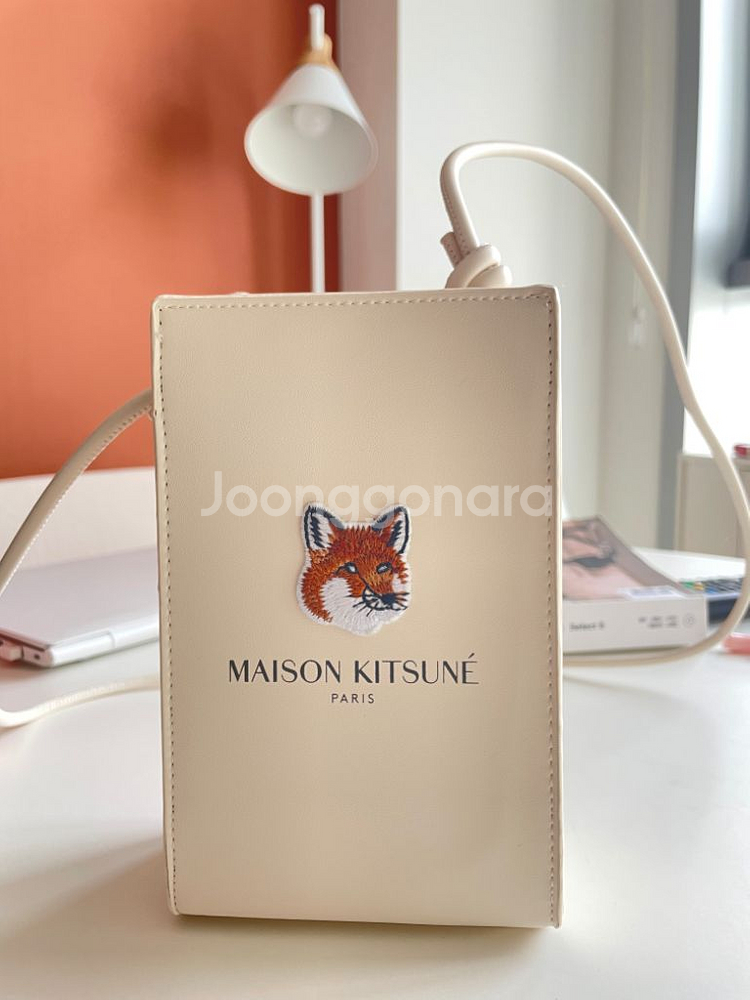 메종키츠네X라네즈 폰홀더 크로스백--1