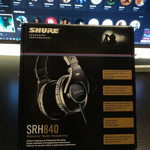 SHURE SRH 840 모니터링 헤드폰