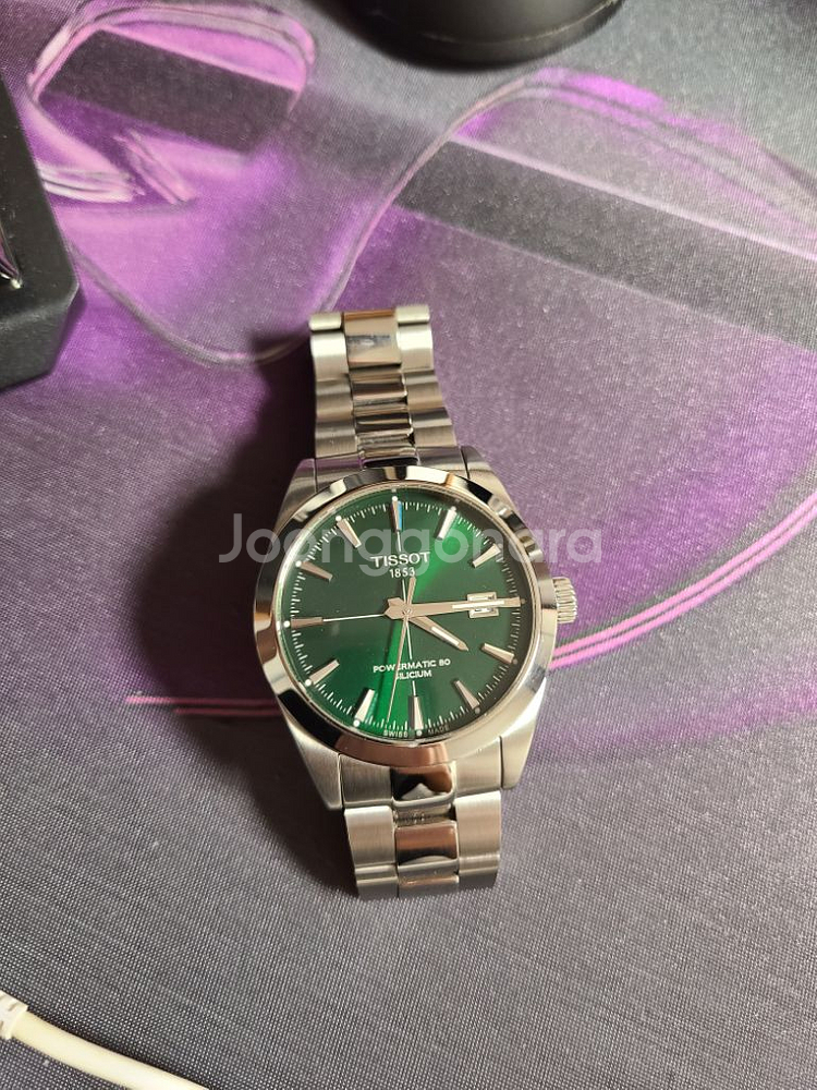 티쏘 젠틀맨 실리시움 녹판 파워매틱 80 오토--1