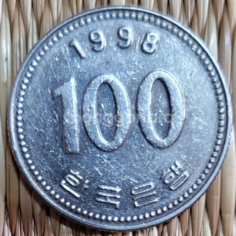 98년 100원 50개 롤 동전 희귀 옛날돈 전국최저가--1