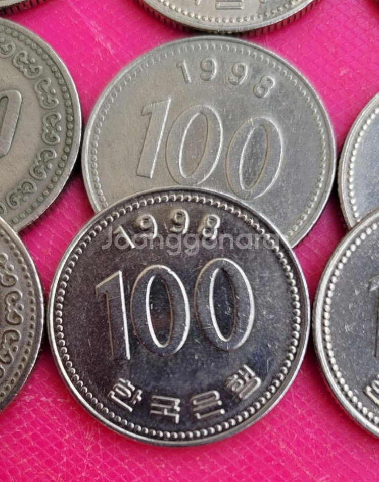 98년 100원 50개 롤 동전 희귀 옛날돈 전국최저가--6