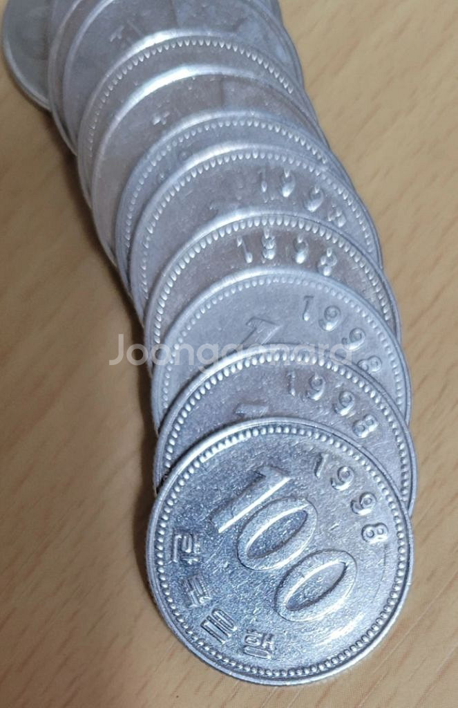98년 100원 50개 롤 동전 희귀 옛날돈 전국최저가--7