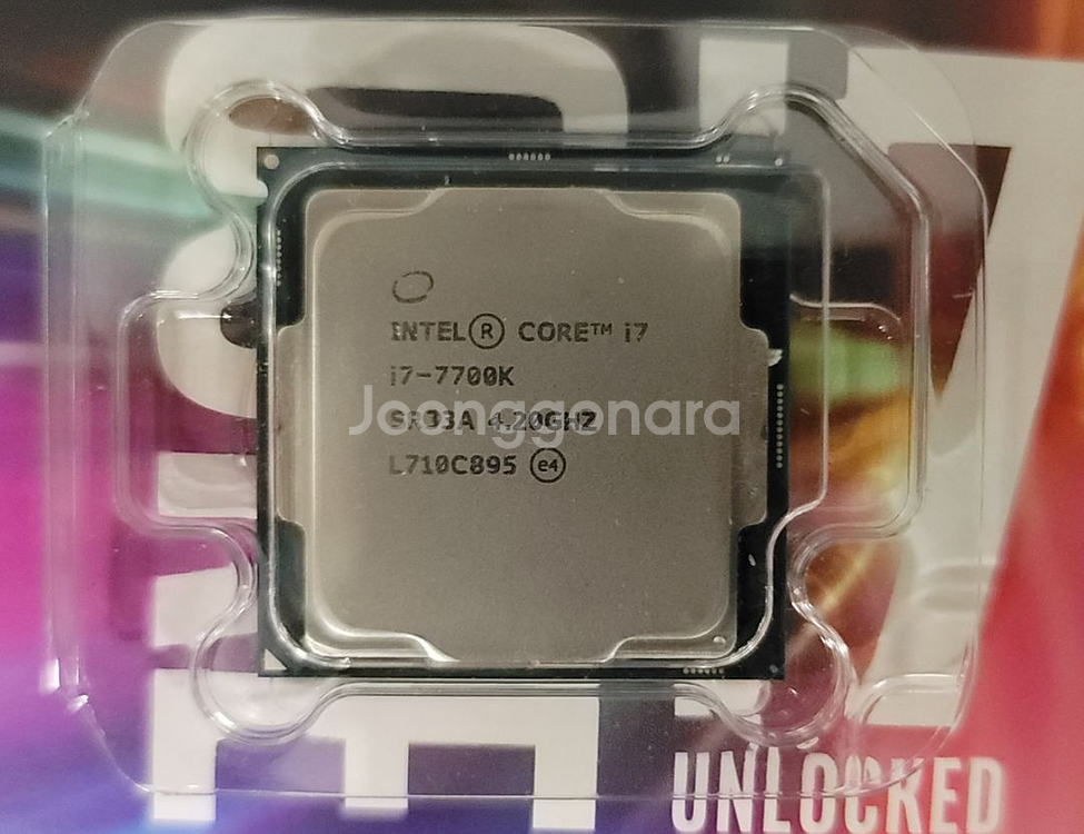 인텔 CPU I7-7700K 4.2GHZ 박스풀셋--3