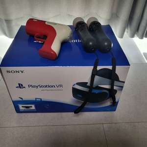 PS VR + 카메라 + 무브봉2개 + 어댑터 + 건