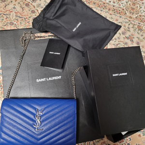 [YSL] 입생로랑 모노그램 퀼티드 체인월렛 미디움 사