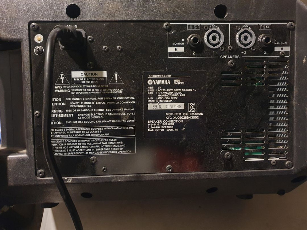 YAMAHA EMX212S 파위드 믹서 판매합니다--6