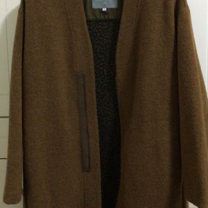 커스텀멜로우 wool zipper coatigan