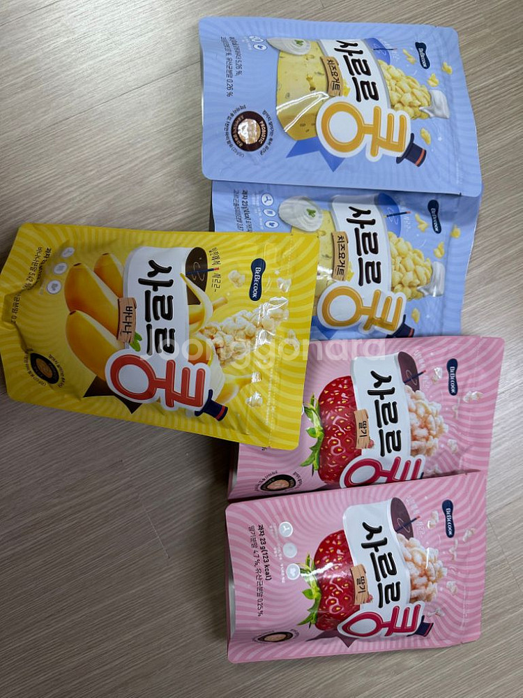 사르르쿵 아기과자 5봉 일괄--0