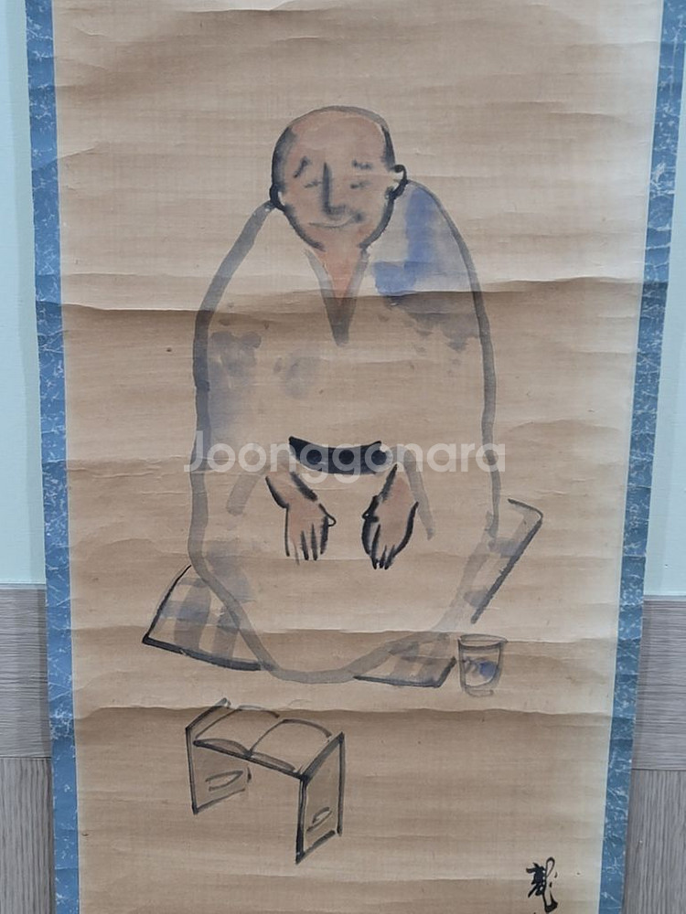 그림 고화 인물 족자--0