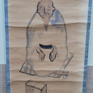 그림 고화 인물 족자