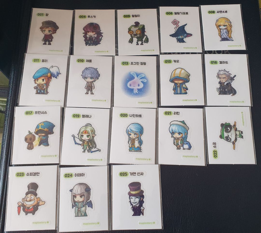 메이플 스토리 시즌2 띠부씰 판매 이미지