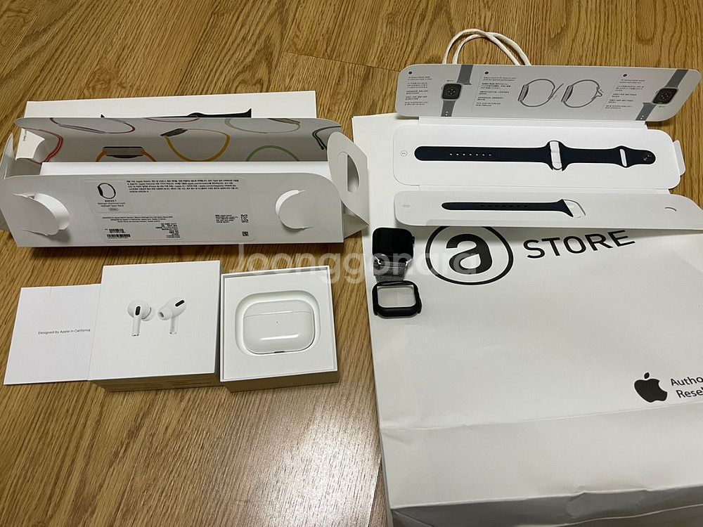 애플워치7 45mm 배터리100% 풀박품--1