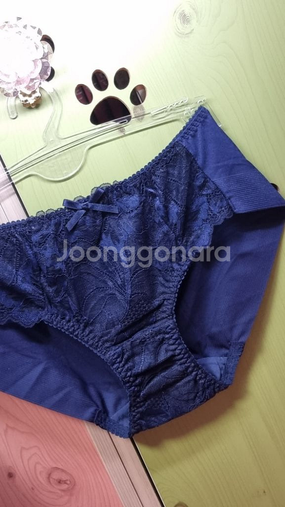 에블린 네이비 플라워 노라인팬티 85S~90S--5